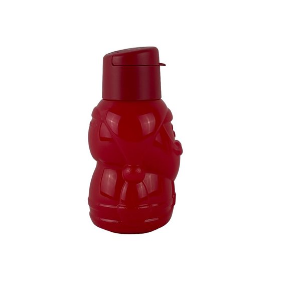 Tupperware Eco Santa Claus Water Bottle Red Tumbler Lot of 2 NEW - Picture 3 of 8